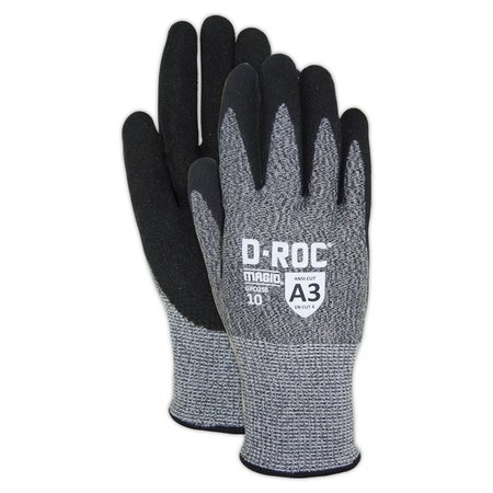 MAGID DROC Hyperon Blended NitriX Grip Technology Palm Coated Work Gloves  Cut Level A3 GPD255-10